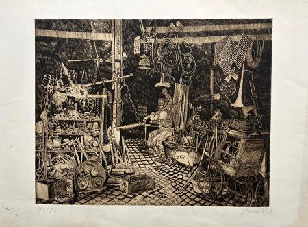Art work by Robert Carrol  Fabbro  - lithography paper 